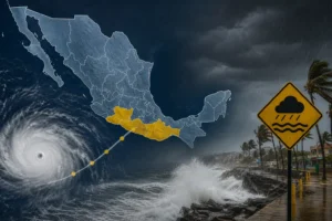 Huracán Simón mantiene riesgo de lluvias torrenciales; suspenden clases en Guerrero y Michoacán